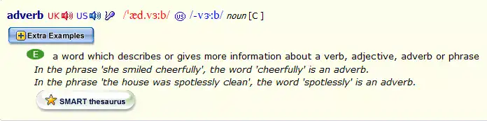 Definisi Adverb